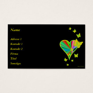 Rainbow Heart und Butterfly