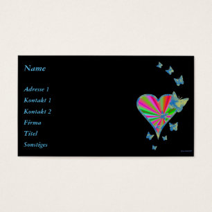 Rainbow Heart und Butterfly
