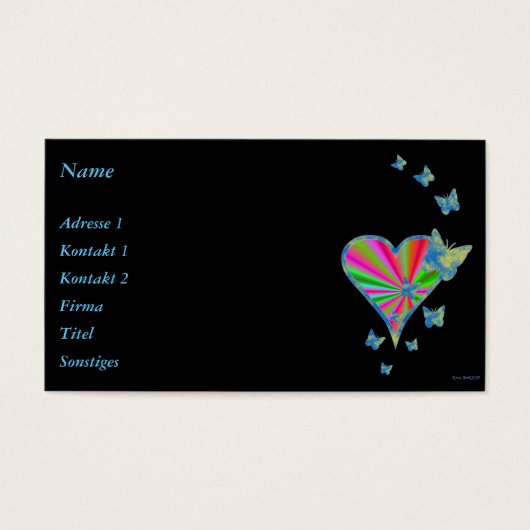 Rainbow Heart und Butterfly (Vorderseite)