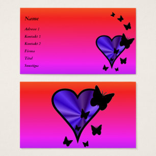 Rainbow Heart und Butterfly