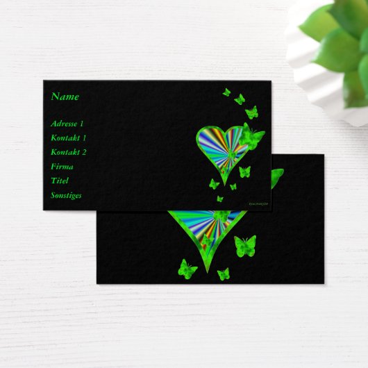 Rainbow Heart und Butterfly (Schreibtisch)