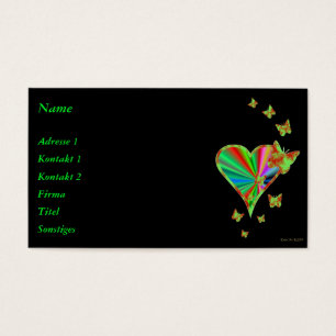 Rainbow Heart und Butterfly