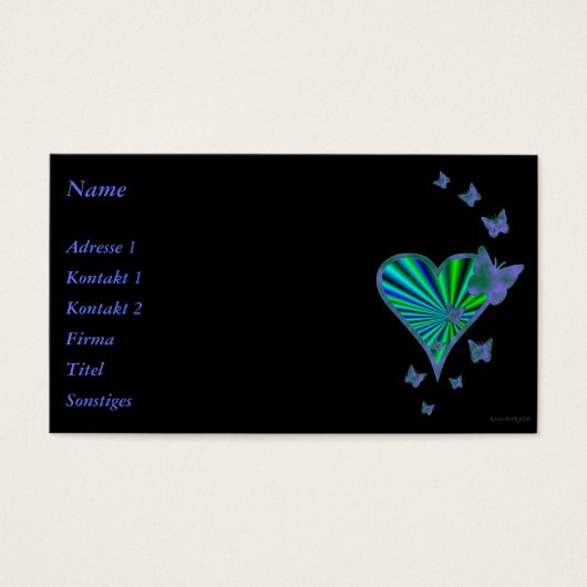 Rainbow Heart und Butterfly (Vorderseite)