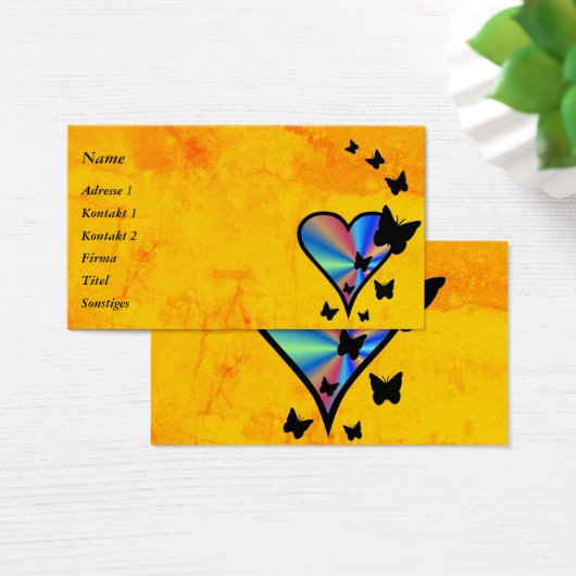 Rainbow Heart und Butterfly (Schreibtisch)