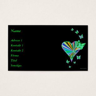 Rainbow Heart und Butterfly