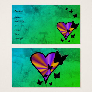 Rainbow Heart und Butterfly