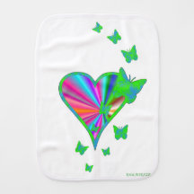 Rainbow Heart und Butterfly