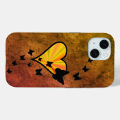 Rainbow Heart und Butterfly Case-Mate iPhone Hülle (Rückseite (Horizontal))