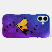 Rainbow Heart und Butterfly Case-Mate iPhone Hülle (Rückseite (Horizontal))