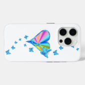 Rainbow Heart und Butterfly Case-Mate iPhone Hülle (Rückseite (Horizontal))