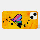 Rainbow Heart und Butterfly Case-Mate iPhone Hülle (Rückseite (Horizontal))
