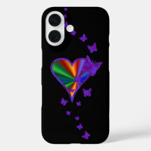 Rainbow Heart und Butterfly