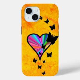 Rainbow Heart und Butterfly Case-Mate iPhone Hülle