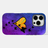 Rainbow Heart und Butterfly Case-Mate iPhone Hülle (Rückseite (Horizontal))