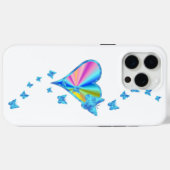 Rainbow Heart und Butterfly Case-Mate iPhone Hülle (Rückseite (Horizontal))