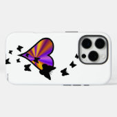 Rainbow Heart und Butterfly Case-Mate iPhone Hülle (Rückseite (Horizontal))