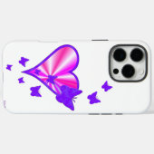 Rainbow Heart und Butterfly Case-Mate iPhone Hülle (Rückseite (Horizontal))