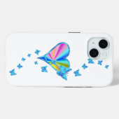 Rainbow Heart und Butterfly Case-Mate iPhone Hülle (Rückseite (Horizontal))