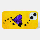Rainbow Heart und Butterfly Case-Mate iPhone Hülle (Rückseite (Horizontal))