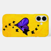 Rainbow Heart und Butterfly Case-Mate iPhone Hülle (Rückseite (Horizontal))
