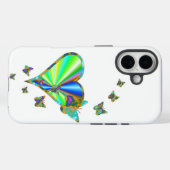Rainbow Heart und Butterfly Case-Mate iPhone Hülle (Rückseite (Horizontal))