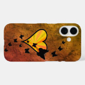 Rainbow Heart und Butterfly Case-Mate iPhone Hülle (Rückseite (Horizontal))