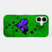 Rainbow Heart und Butterfly iPhone 16 Hülle (Rückseite (Horizontal))