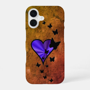 Rainbow Heart und Butterfly iPhone 16 Hülle
