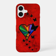 Rainbow Heart und Butterfly