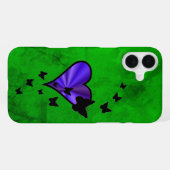 Rainbow Heart und Butterfly iPhone Hülle (Rückseite (Horizontal))