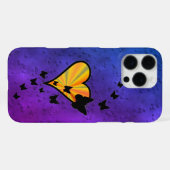 Rainbow Heart und Butterfly iPhone Hülle (Rückseite (Horizontal))