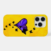 Rainbow Heart und Butterfly iPhone Hülle (Rückseite (Horizontal))