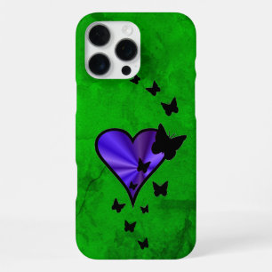 Rainbow Heart und Butterfly iPhone 16 Pro Max Hülle