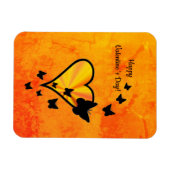 Rainbow Heart und Butterfly Magnet (Horizontal)