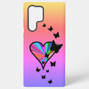 Rainbow Heart und Butterfly Samsung Galaxy Hülle