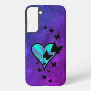 Rainbow Heart und Butterfly Samsung Galaxy Hülle