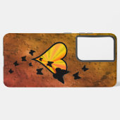 Rainbow Heart und Butterfly Samsung Galaxy Hülle (Linke Seite)