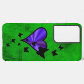 Rainbow Heart und Butterfly Samsung Galaxy Hülle (Linke Seite)