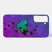 Rainbow Heart und Butterfly Samsung Galaxy Hülle (Rückseite (Horizontal))