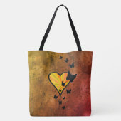 Rainbow Heart und Butterfly Tasche (Rückseite)