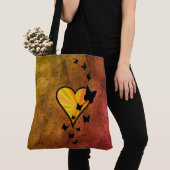 Rainbow Heart und Butterfly Tasche (Von Nahem)