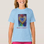 "Rainbow Heart Unity T-Shirt" oder "Heart United R T-Shirt (Vorderseite)