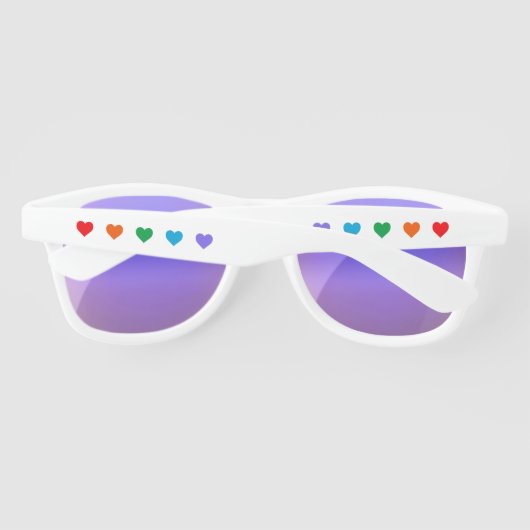 Rainbow Heart Vibes Sunglasses (Rückseite)