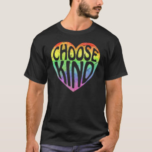 Rainbow Heart Wähle Kind Anti Bull Kostüm für W T-Shirt