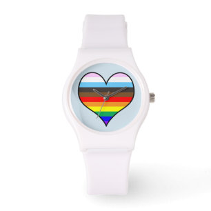 Rainbow Heart Watch Armbanduhr