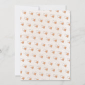 Rainbow Heart Watercolor Wash Gender Reveal Einladung (Rückseite)