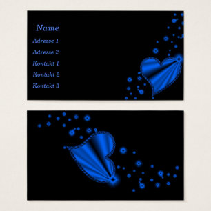 Rainbow Heart with Stars Business Cards