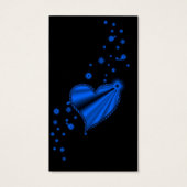 Rainbow Heart with Stars Business Cards (Rückseite)