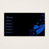 Rainbow Heart with Stars Business Cards (Vorderseite)