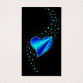 Rainbow Heart with Stars Business Cards (Rückseite)